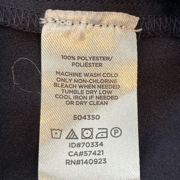 Loft Embroidered Floral Print Halter Top Navy Blue White Off The Shoulder Peplum - Picture 9 of 9